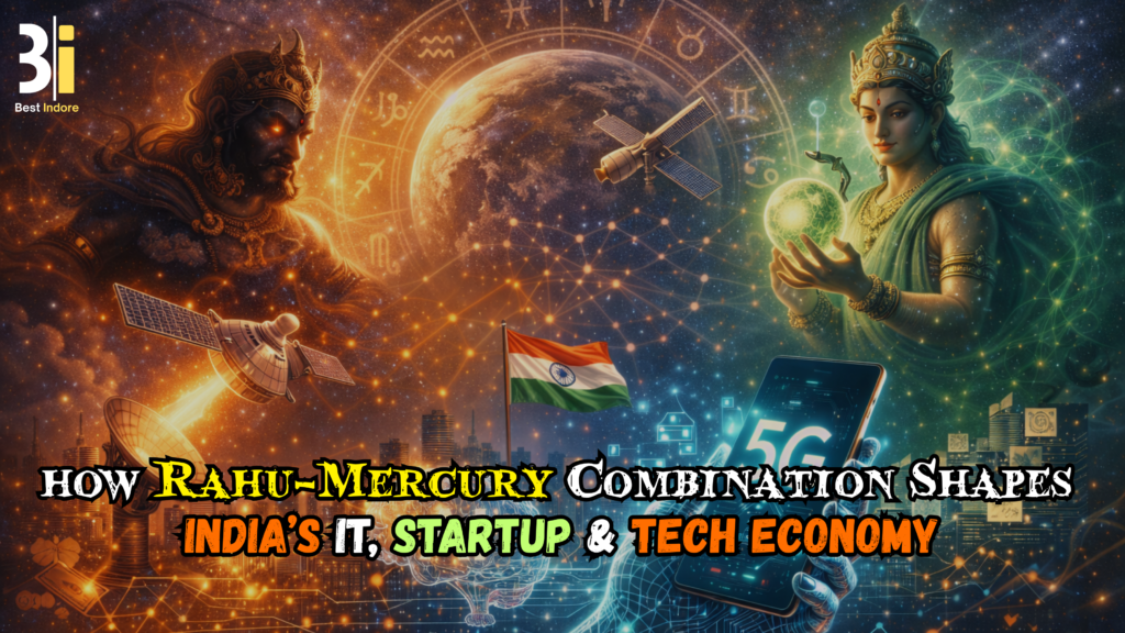 How Rahu–Mercury Combination Shapes India’s IT, Startup & Tech Economy