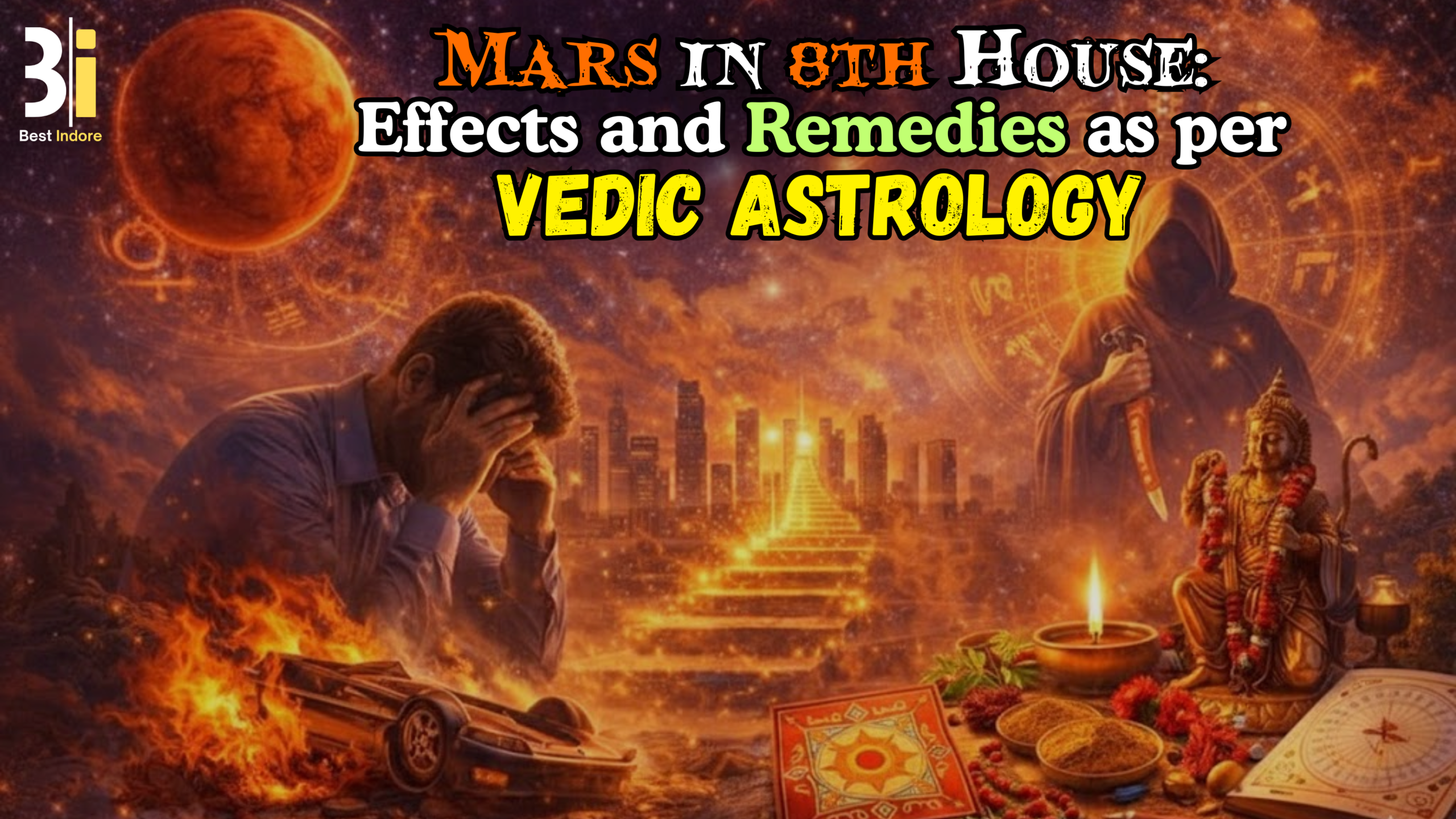 Mars in 8th House: Effects and Remedies as per Vedic Astrology