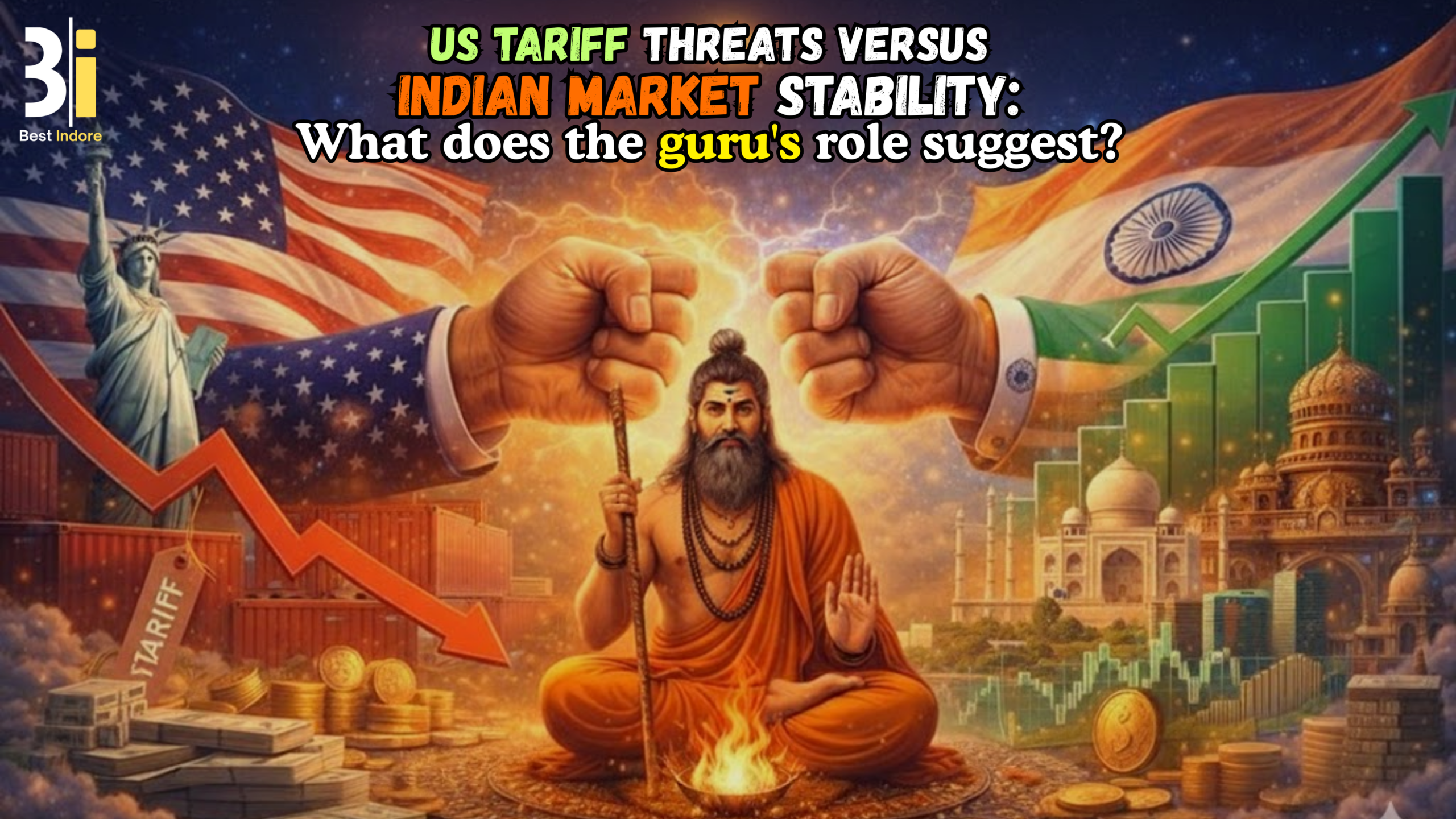 US tariff threats versus Indian market stability astrology